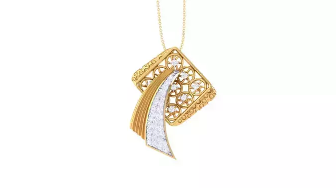 Women Pendant 3dm STL OBJ FBX Renders Details