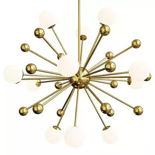 LED gold design chandelier with multiple glass balls Creative