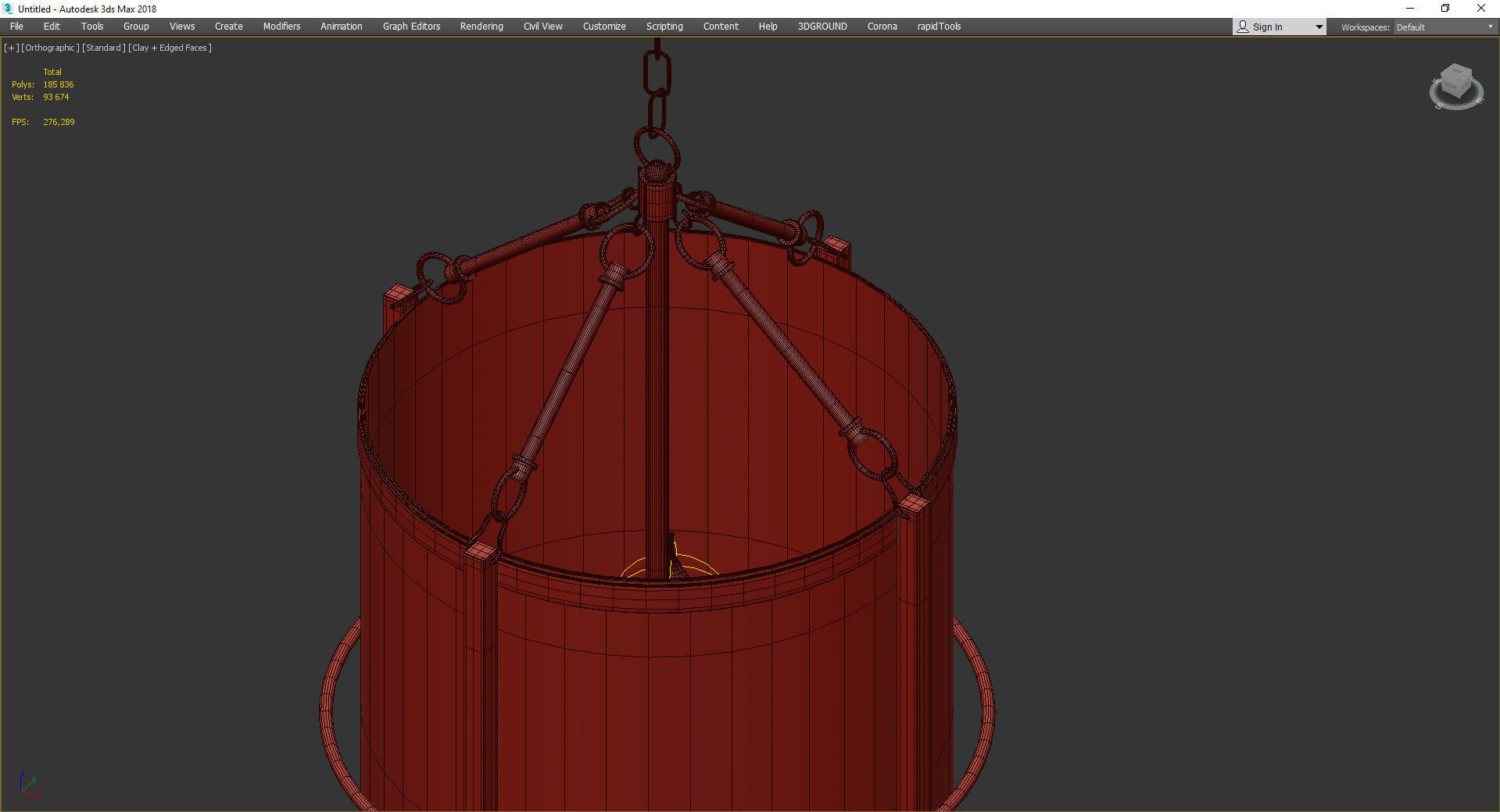 Arte Lamp MEGREZ Low-poly 3D model_4