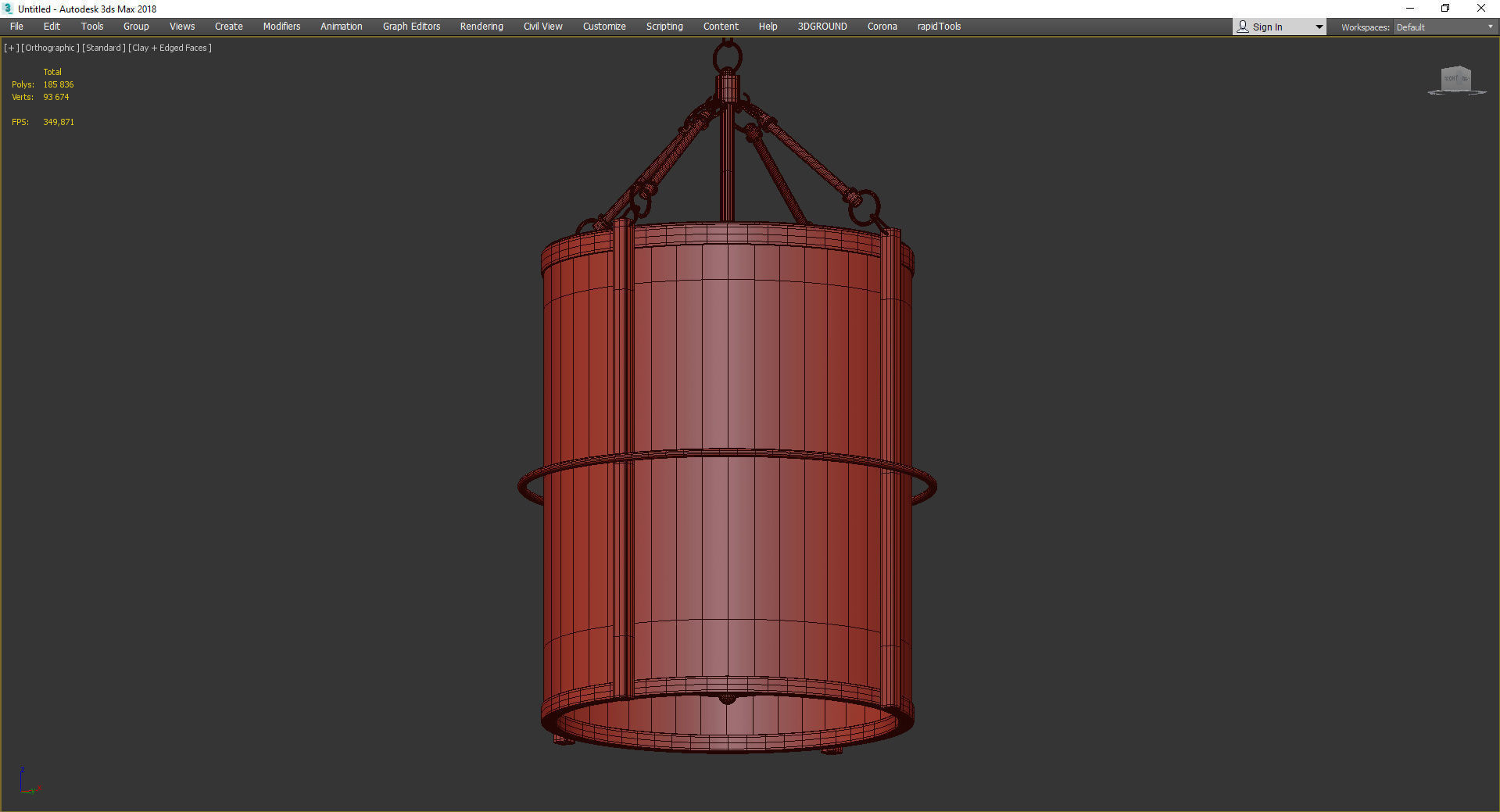 Arte Lamp MEGREZ Low-poly 3D model_3