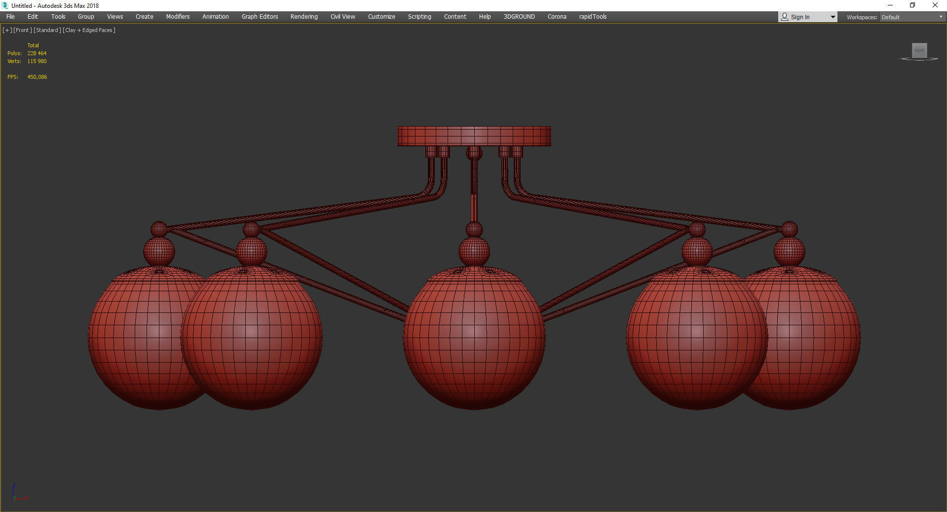 Arte Lamp ENIGMA Low-poly 3D model_2