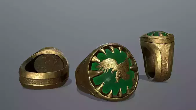 Power Ring Low-poly 3D model