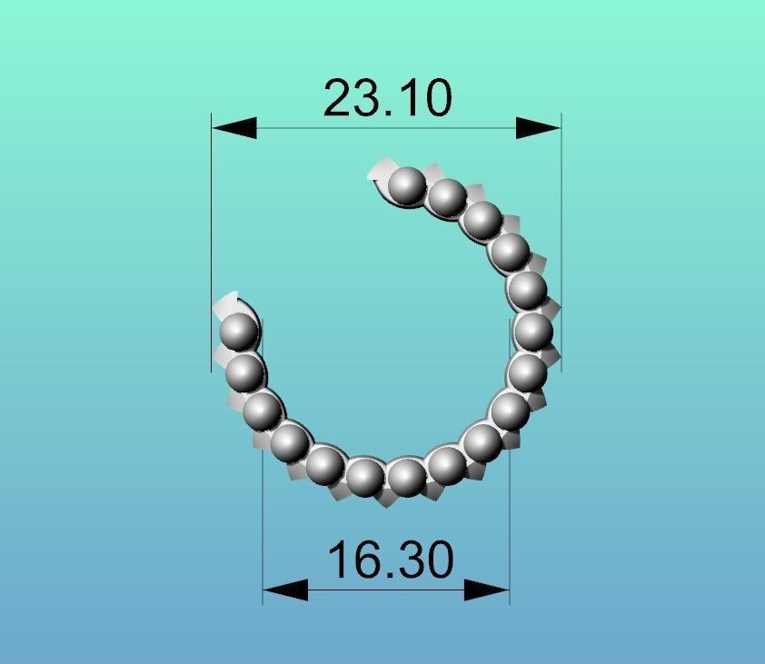 Earrings Clash-Small model  3D print model_6