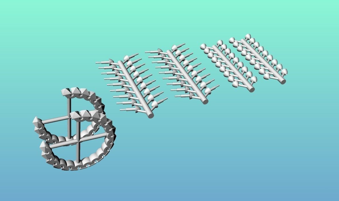 Earrings Clash-Small model  3D print model_8