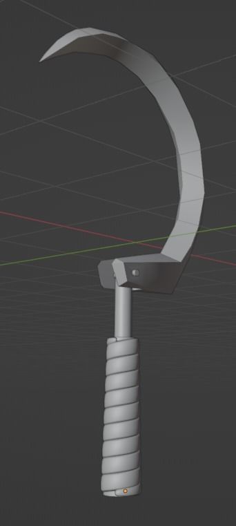 Deaths Sickle Blade 3D print model_3