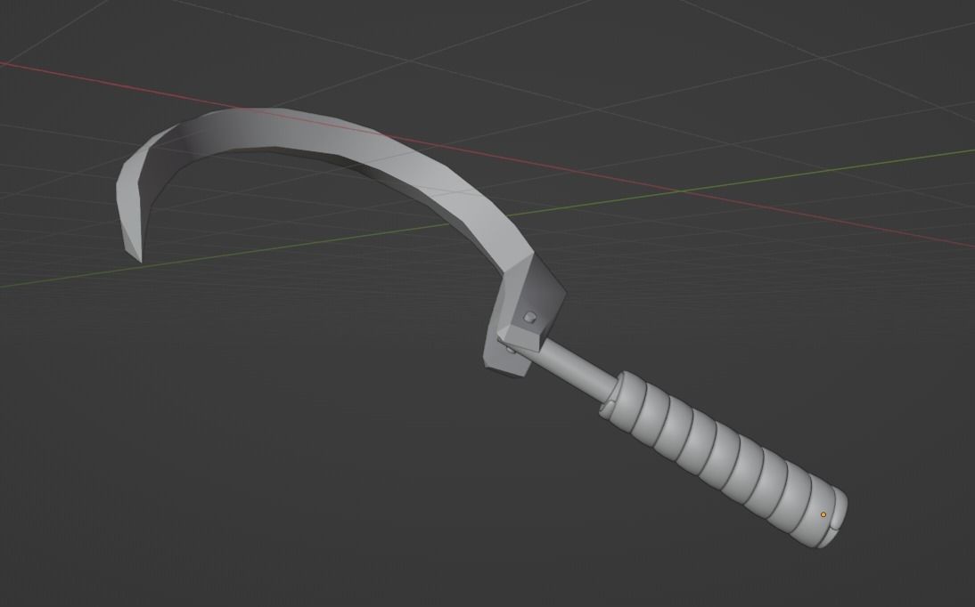 Deaths Sickle Blade 3D print model_1
