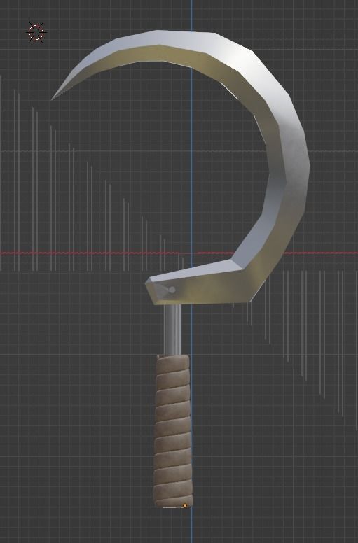 Deaths Sickle Blade 3D print model_4