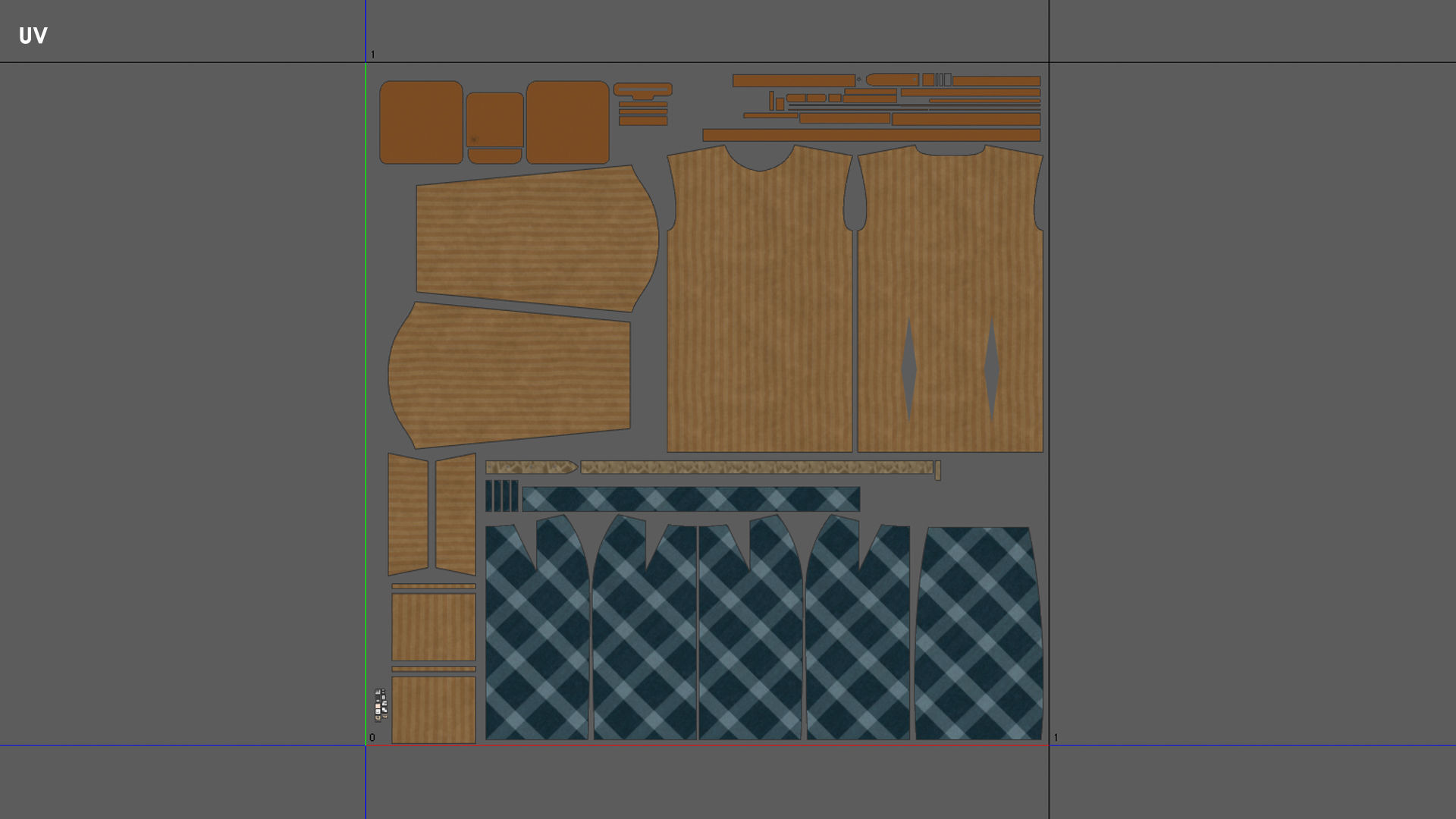 Girls Outfit 32 - Marvelous Designer 3D model_5