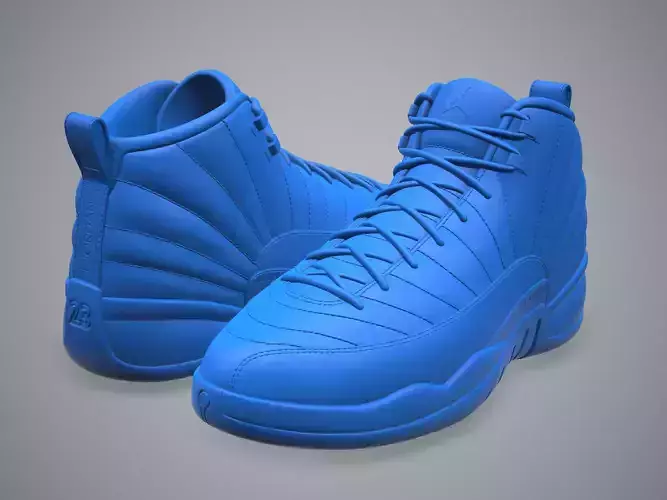 Air Jordan12-retro sneaker 3d printable 3D print model