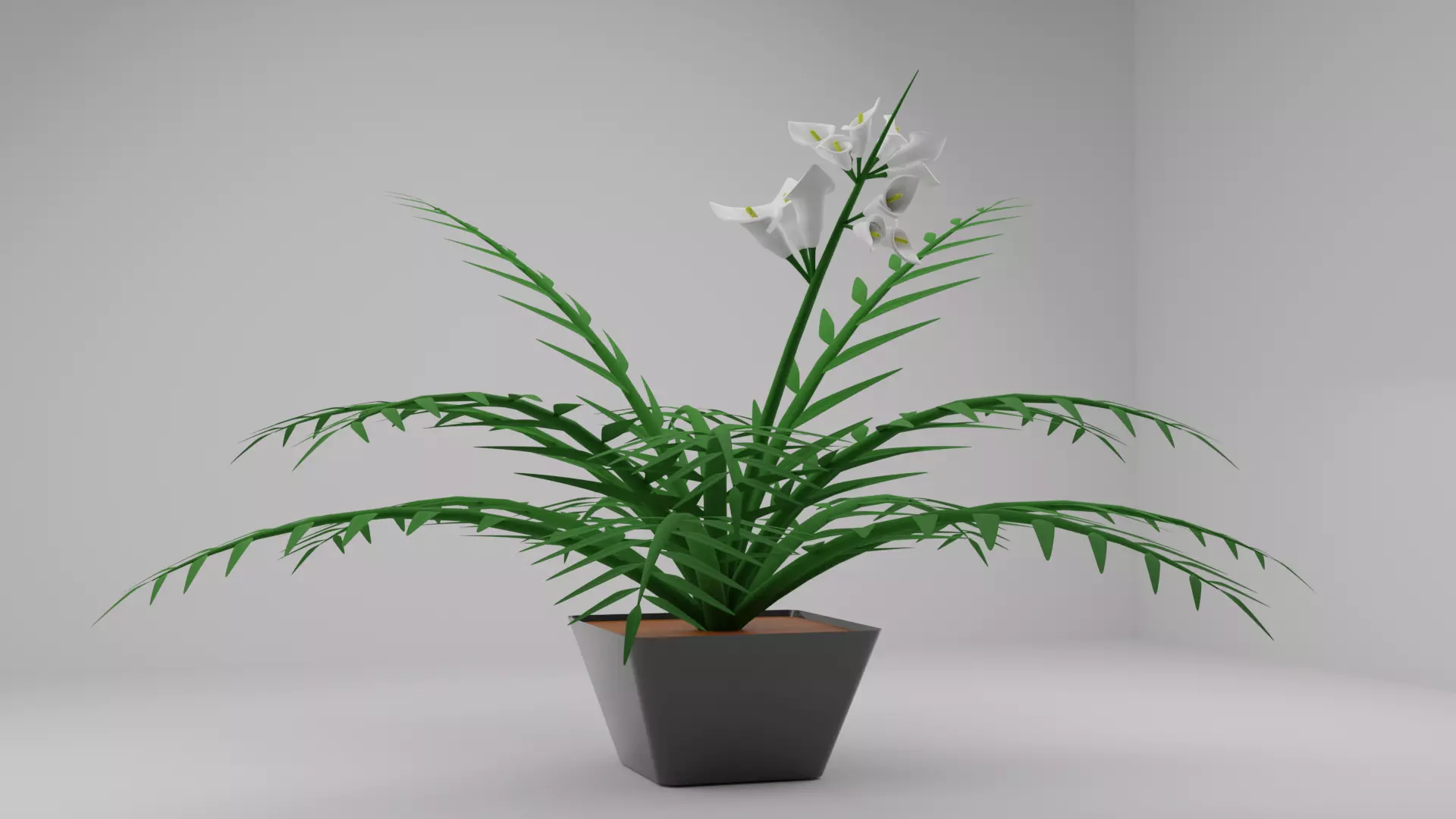 3D Flower Tree Low-poly 3D model