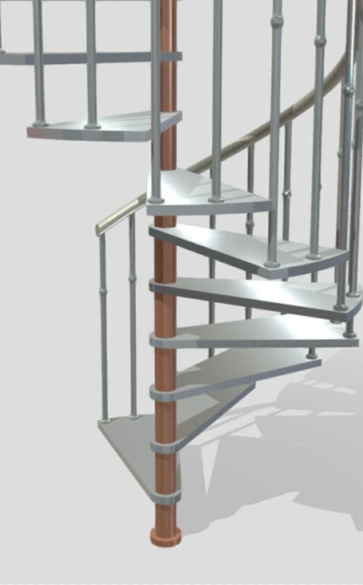 spiral-stair-11-thread-55-inch-diameter- spiral stair design 3D model_5