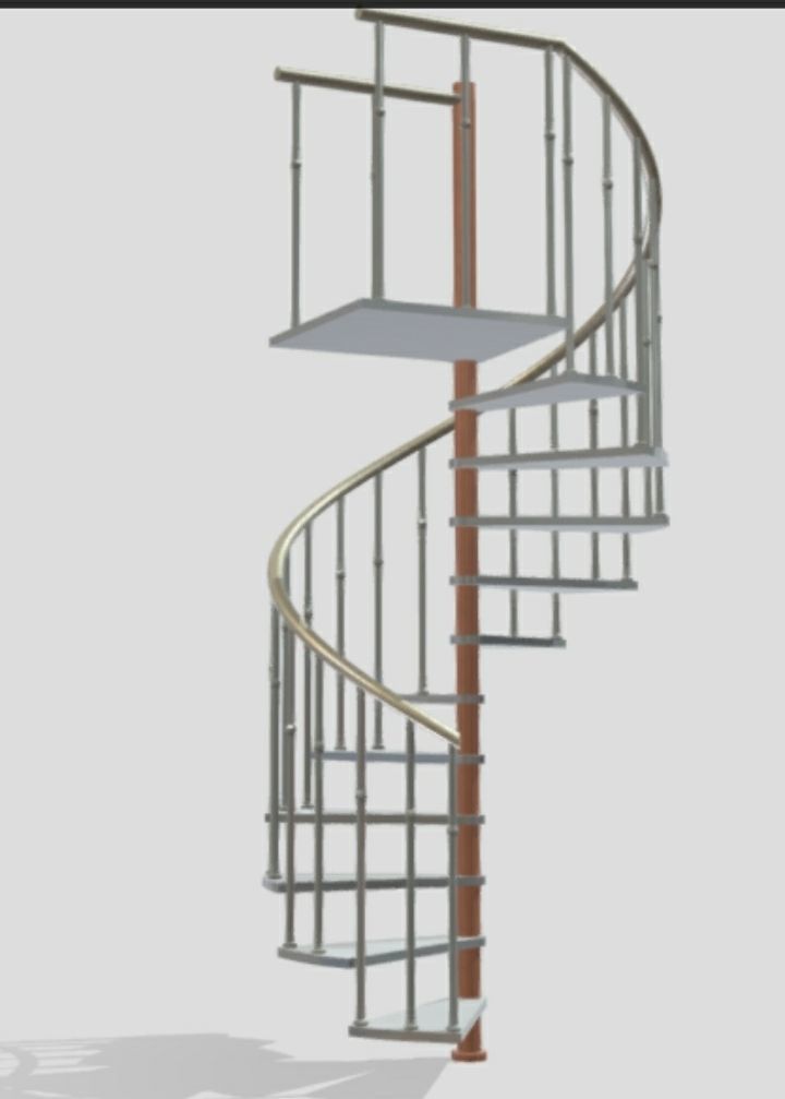 spiral-stair-11-thread-55-inch-diameter- spiral stair design 3D model_1