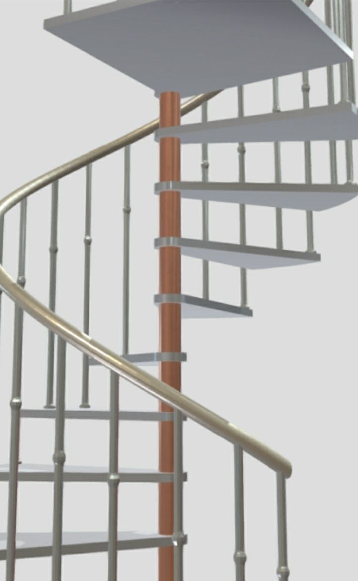spiral-stair-11-thread-55-inch-diameter- spiral stair design 3D model_4