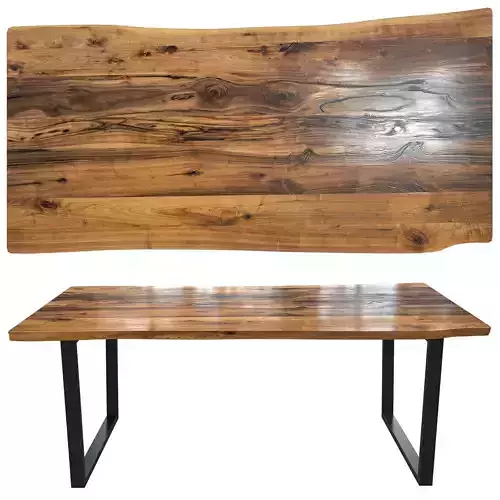 Wood slab live edge