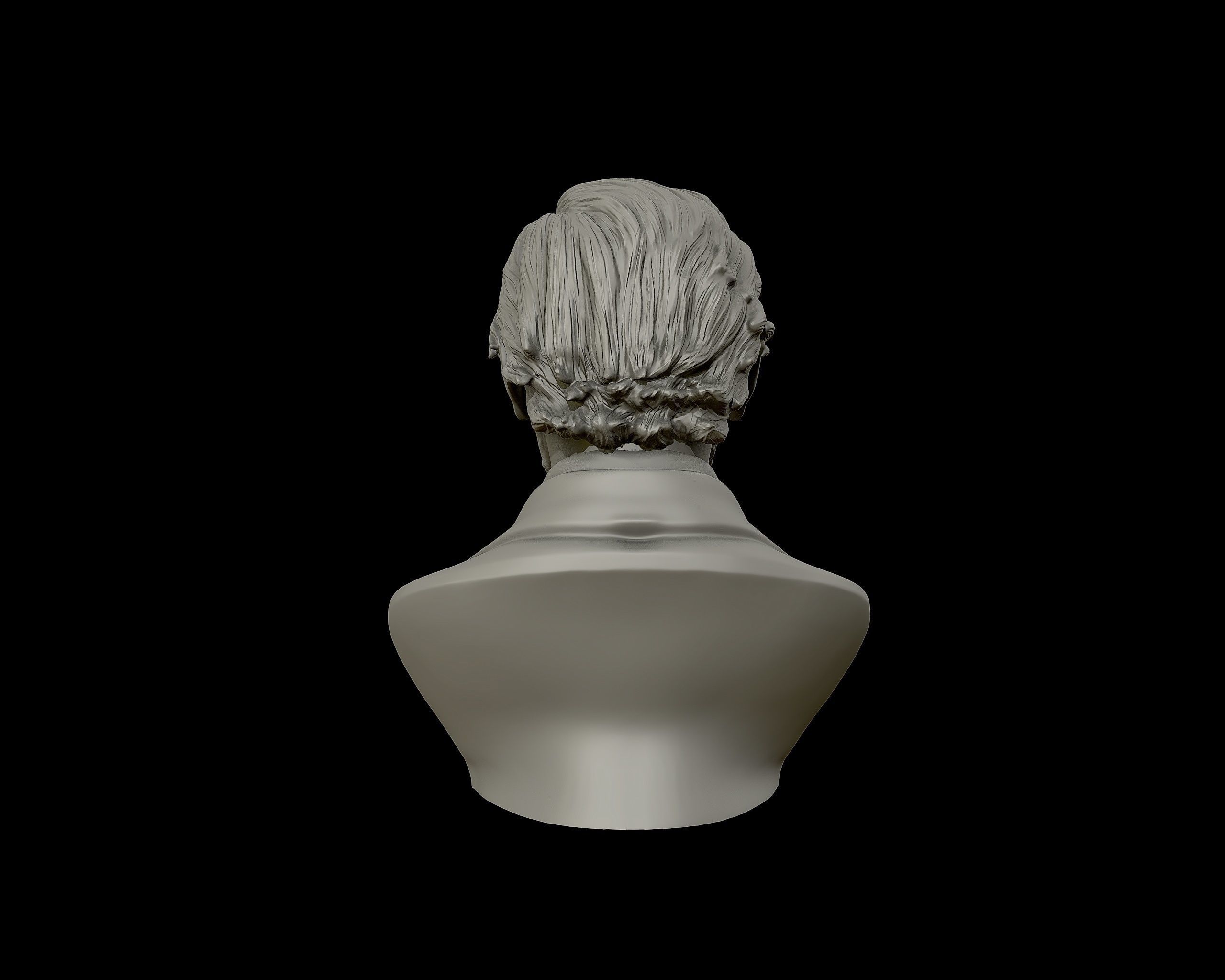 Jefferson Davis bust sculpture 3D print model_22