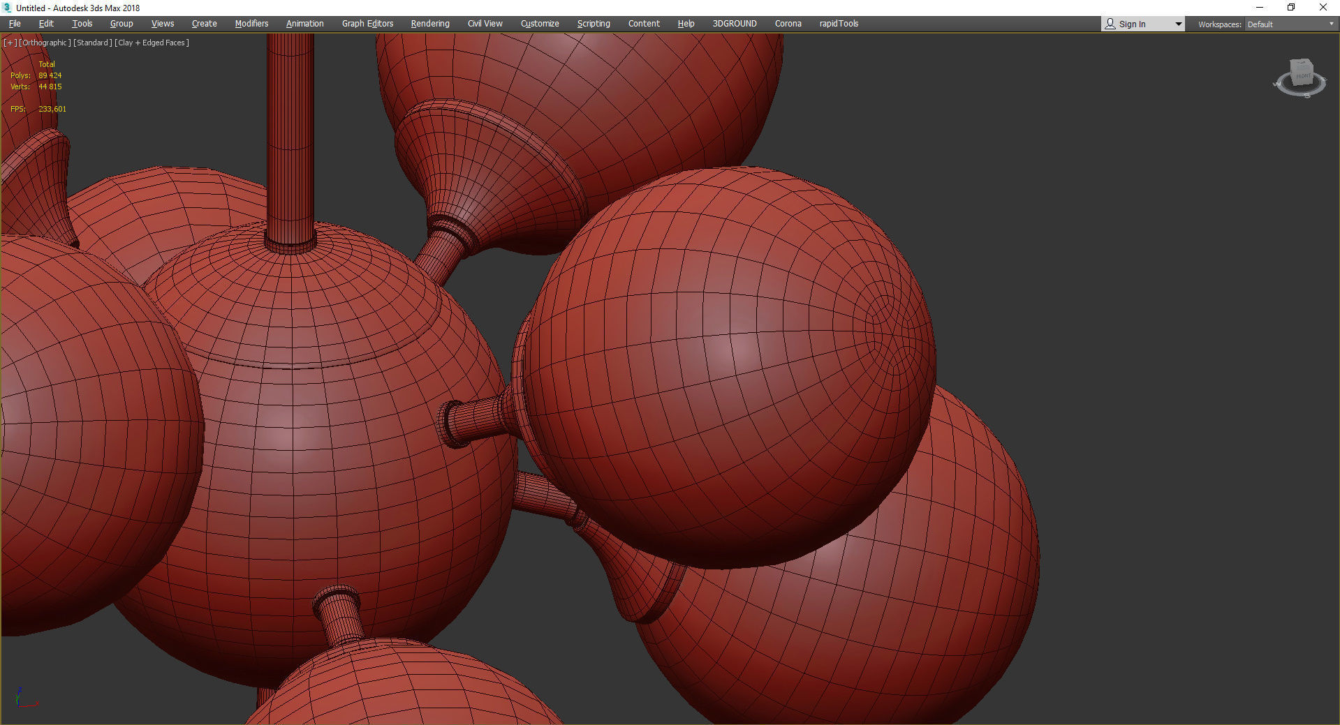 Arte Lamp FOBOS Low-poly 3D model_4