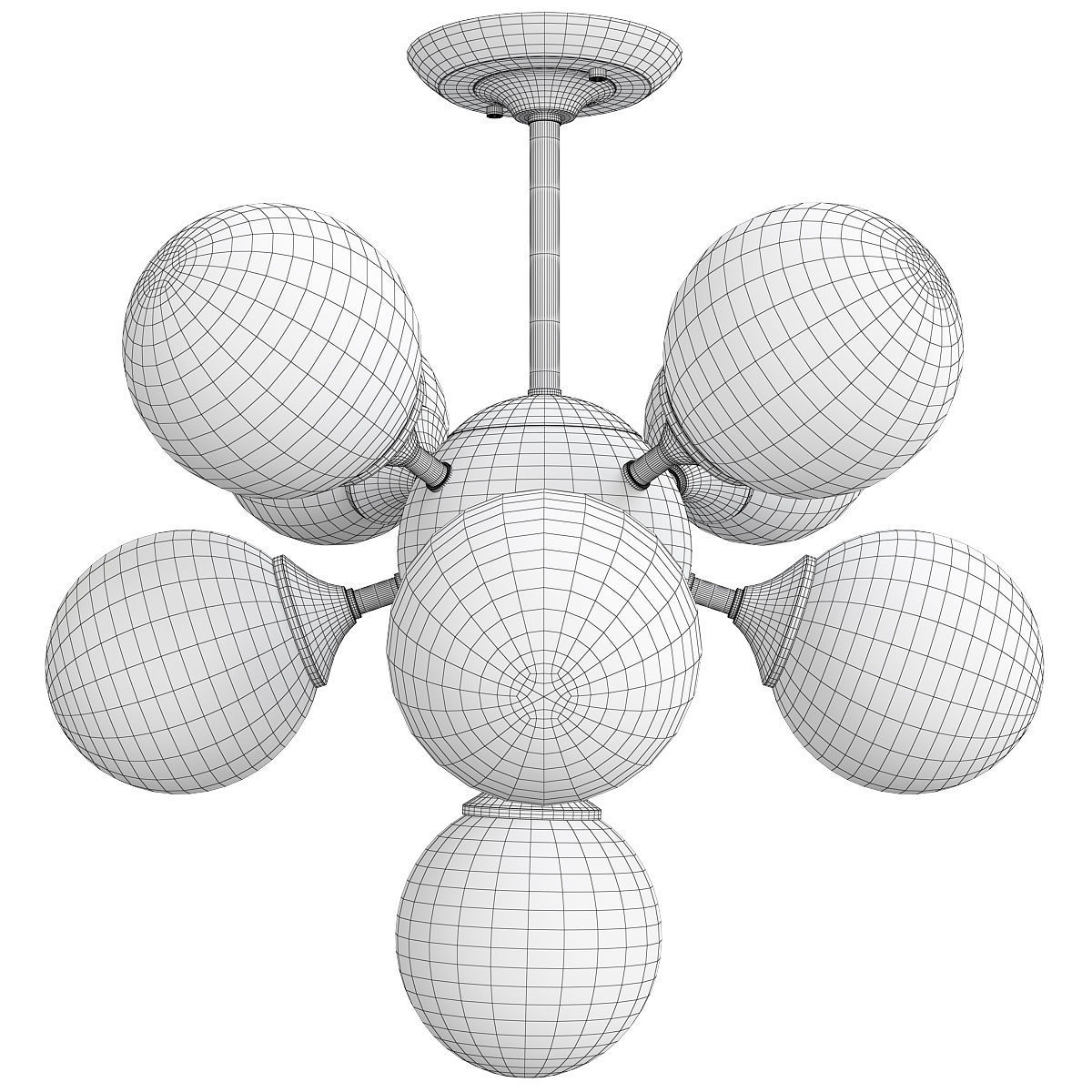 Arte Lamp FOBOS Low-poly 3D model_1