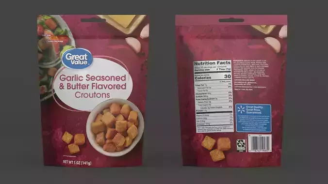 Garlic Seasoned and Butter Flavored Croutons