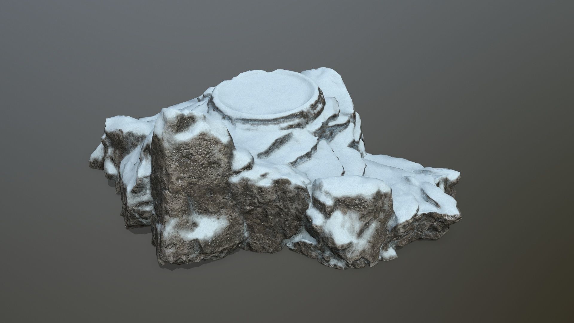 Ladder Ruin Low-poly 3D model_5