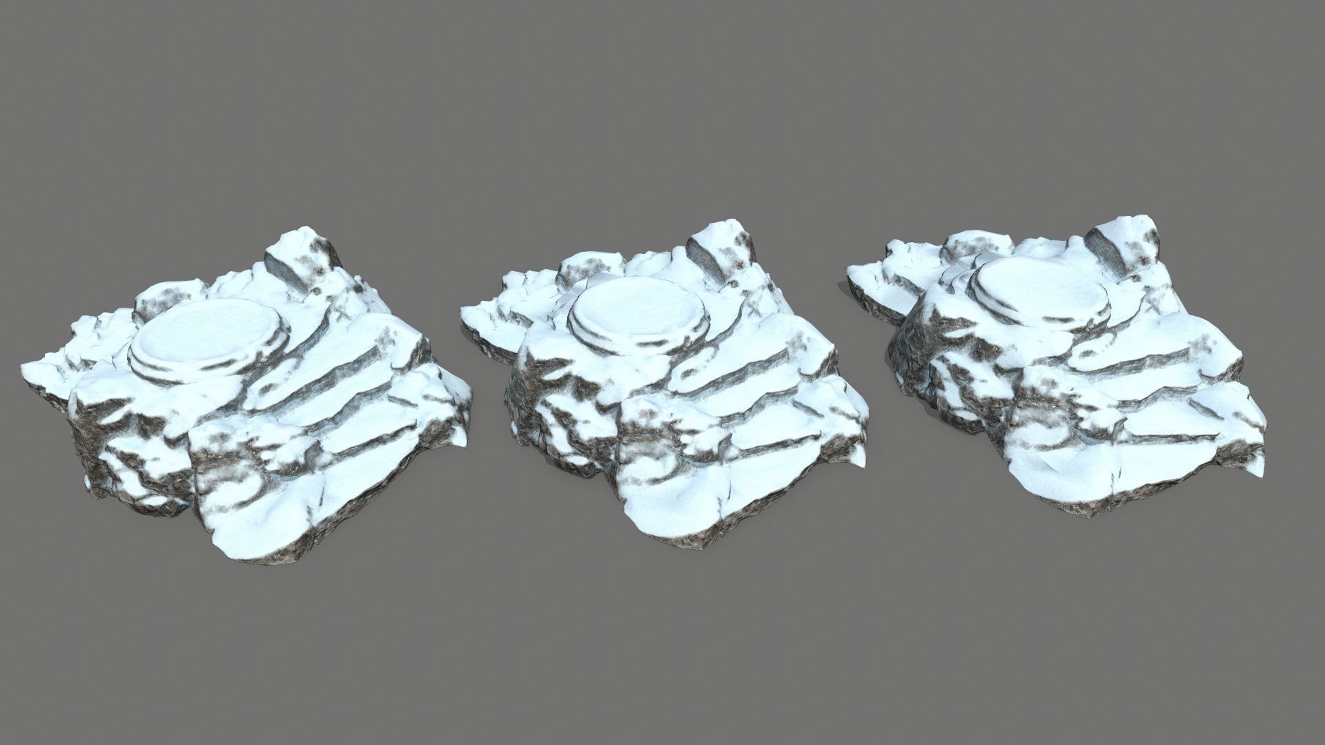 Ladder Ruin Low-poly 3D model_14