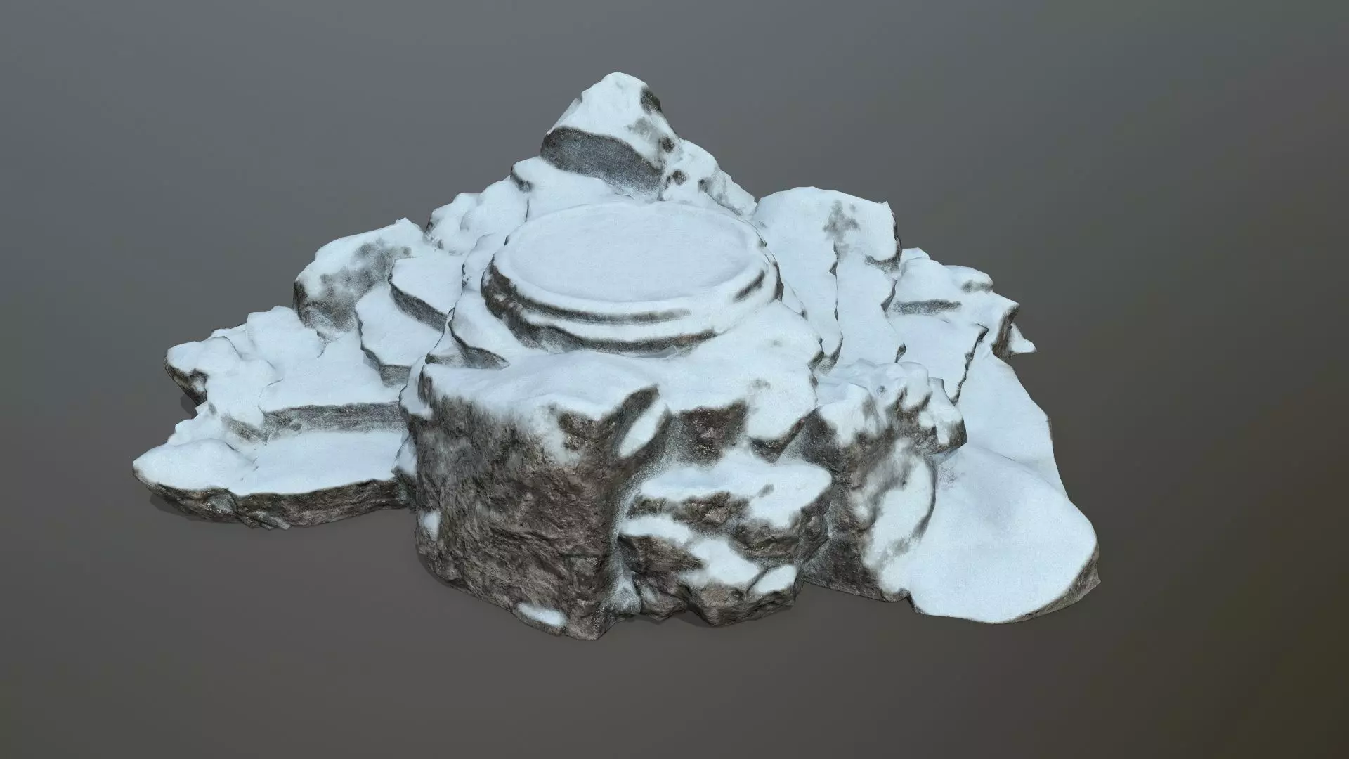 Ladder Ruin Low-poly 3D model_0