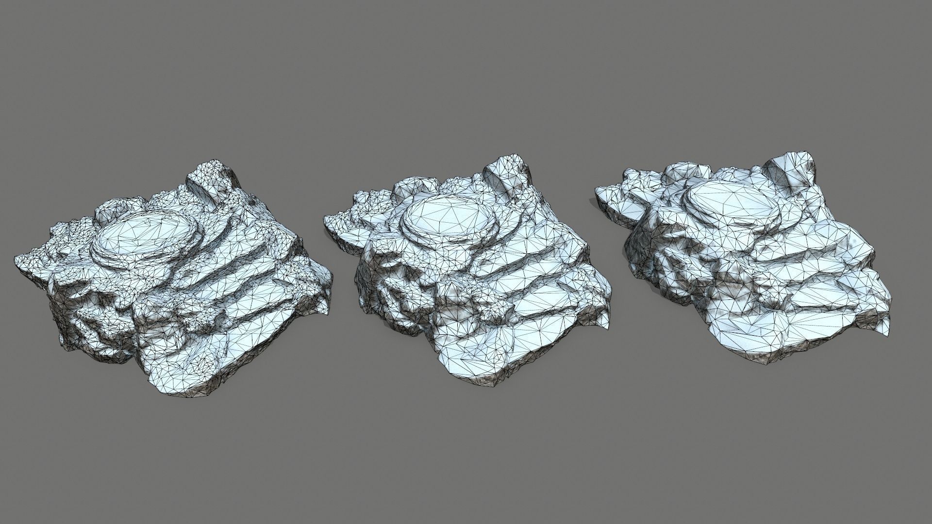 Ladder Ruin Low-poly 3D model_15