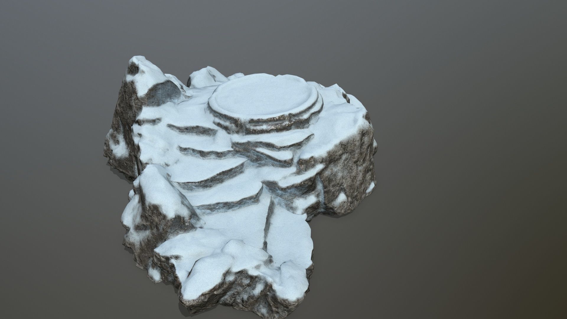 Ladder Ruin Low-poly 3D model_6