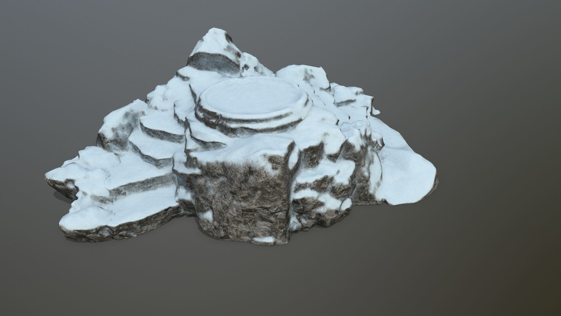 Ladder Ruin Low-poly 3D model_7