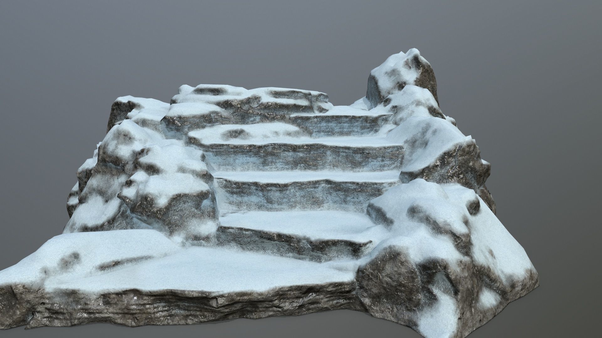 Ladder Ruin Low-poly 3D model_8