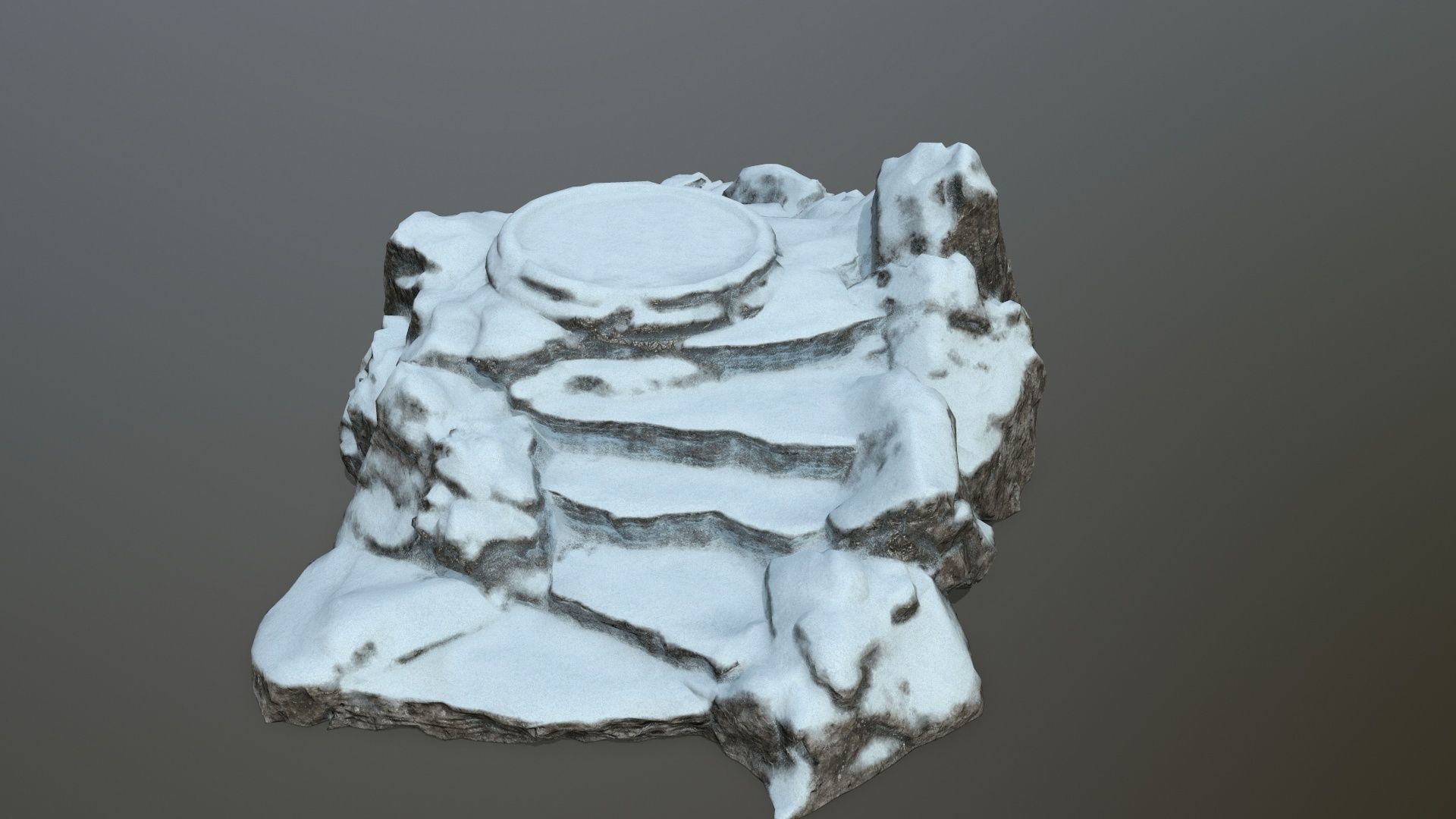 Ladder Ruin Low-poly 3D model_3