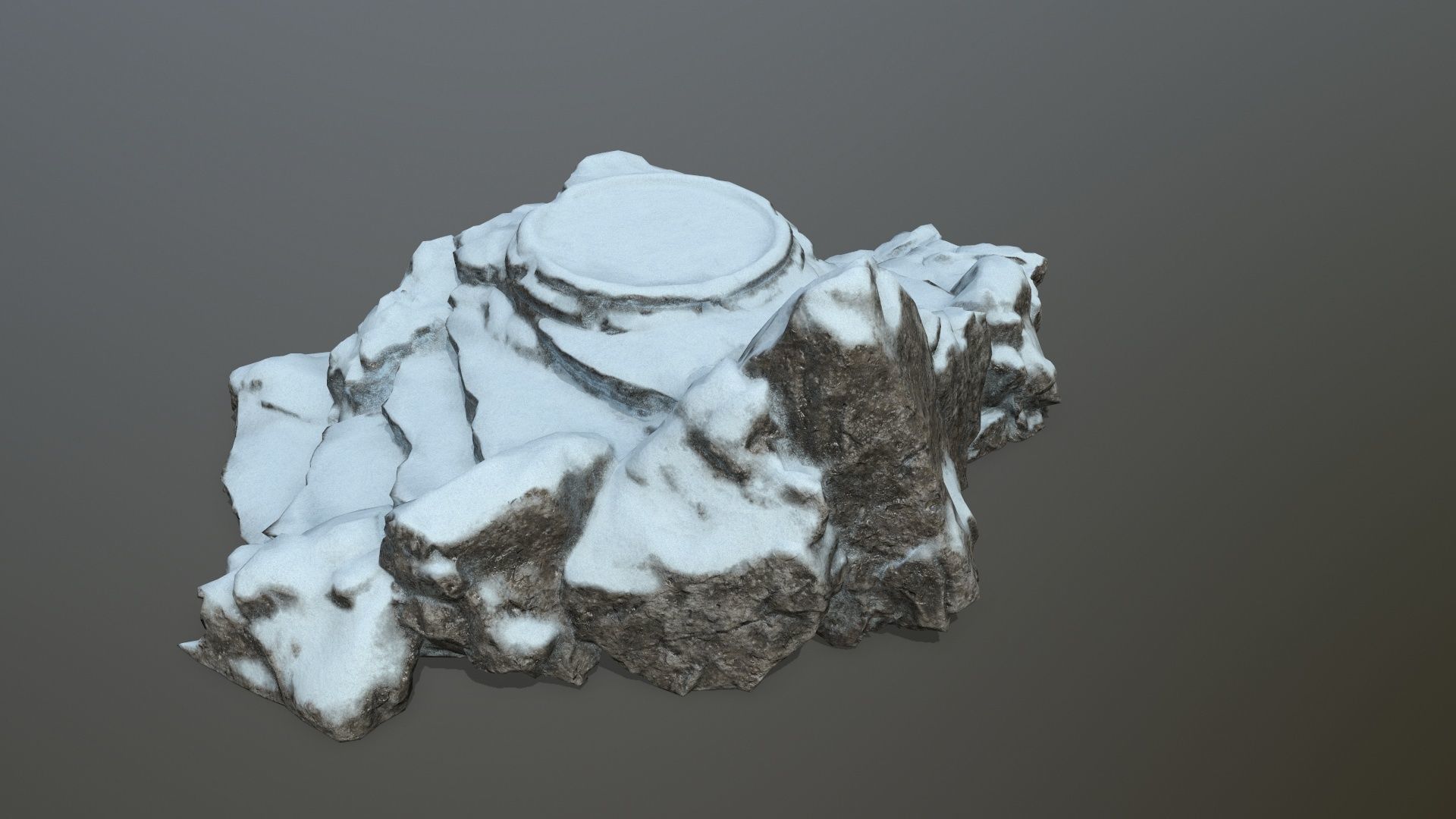 Ladder Ruin Low-poly 3D model_4