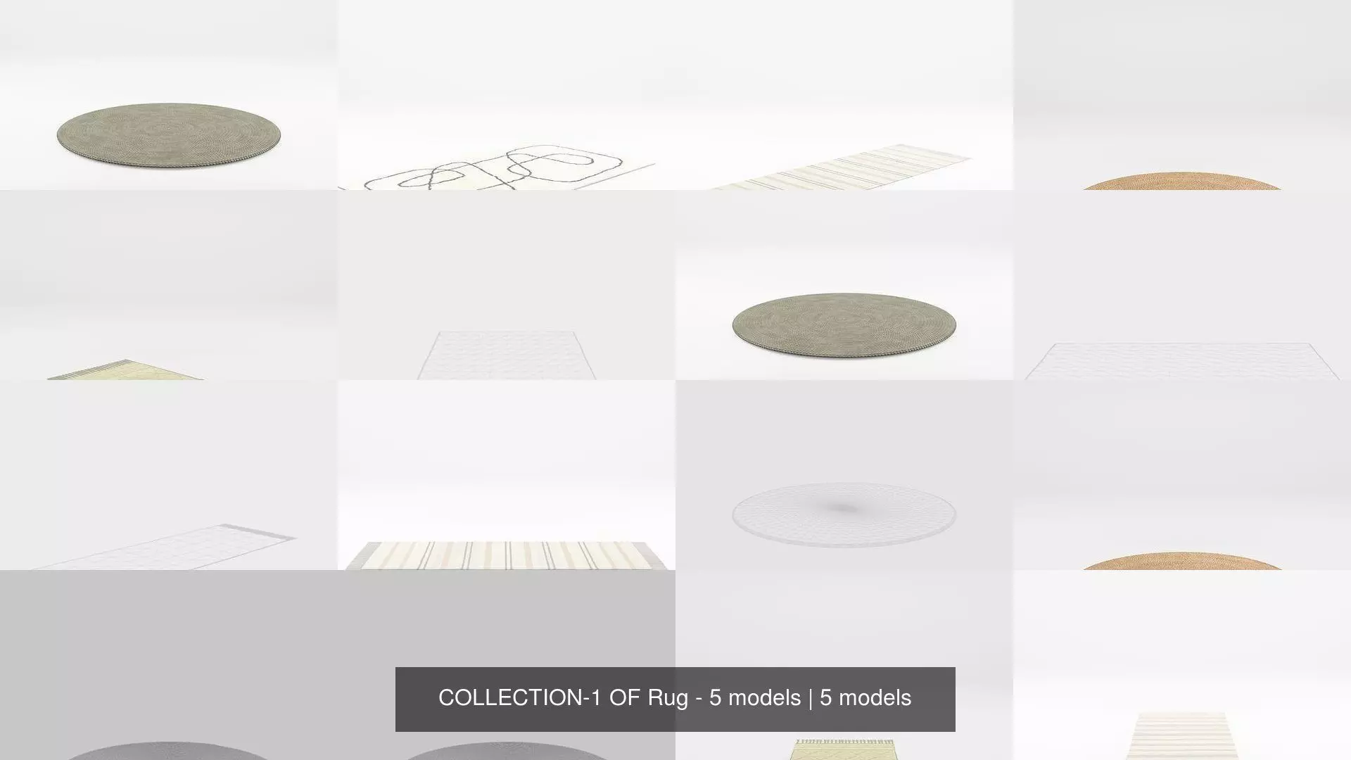 COLLECTION-1 OF Rug - 5 models _0