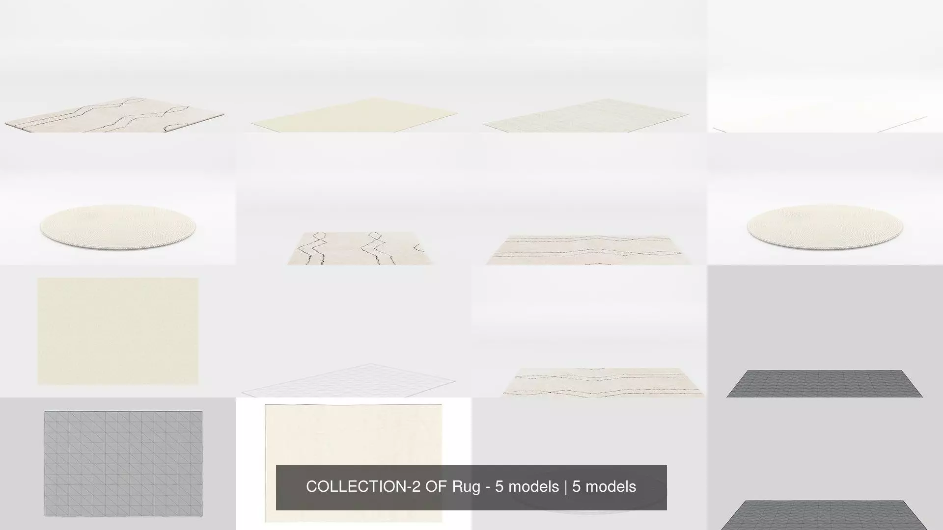 COLLECTION-2 OF Rug - 5 models _0