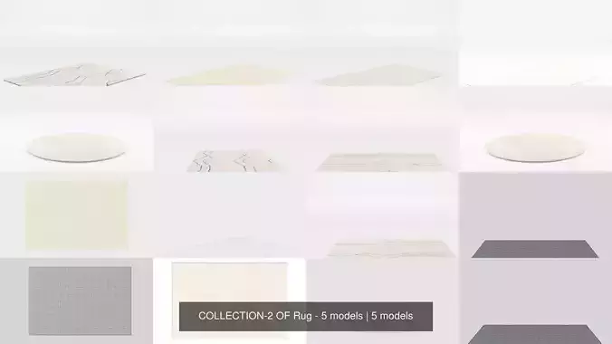 COLLECTION-2 OF Rug - 5 models