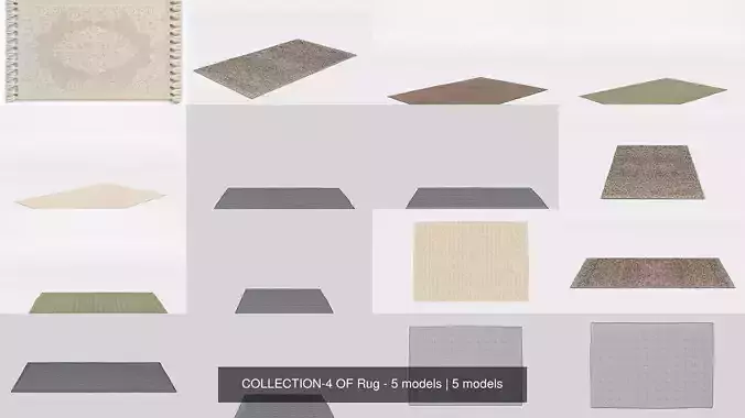 COLLECTION-4 OF Rug - 5 models