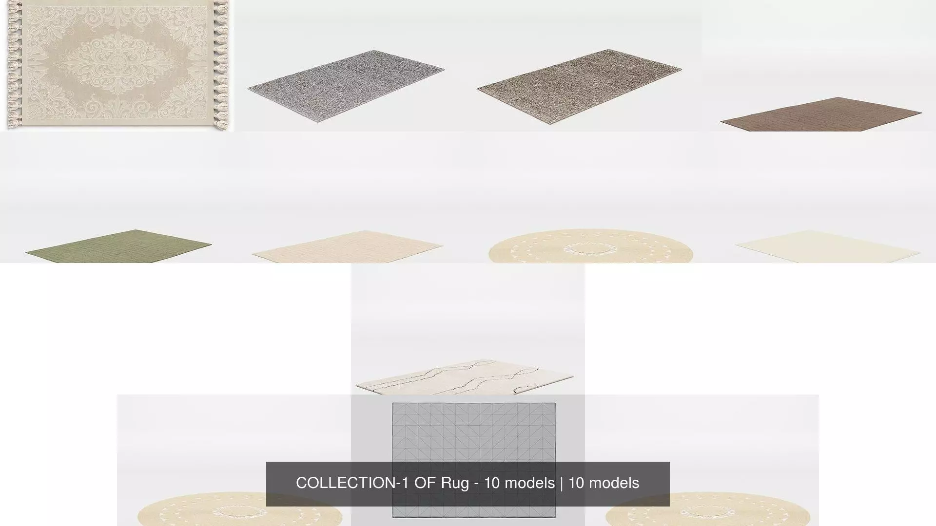 COLLECTION-1 OF Rug - 10 models _0