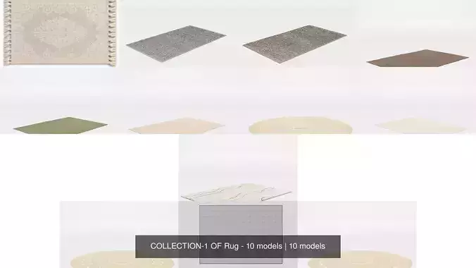 COLLECTION-1 OF Rug - 10 models