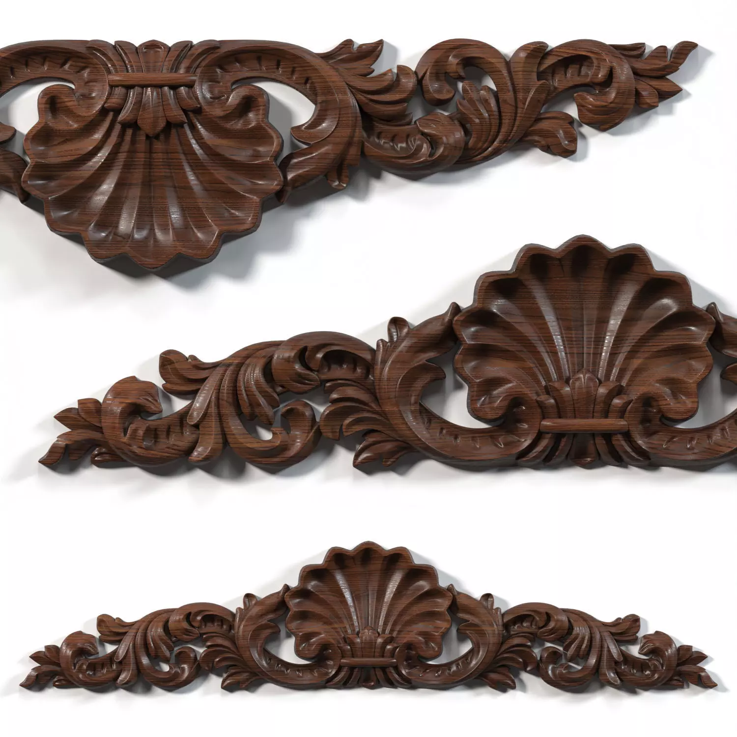 Horizontal carved decor 1601 3D model_0