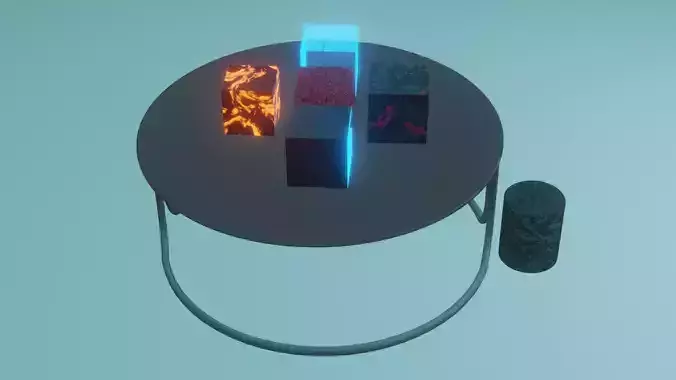 Cube animation 3d model Texture