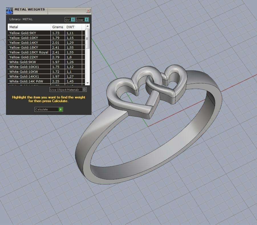 Hearts ring  3D print model_5