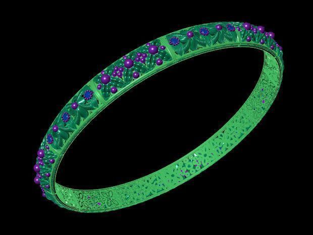 Bracelet 3D print model_2