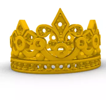 lady ring STL 3D print model_0