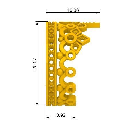 lady ring STL 3D print model_3
