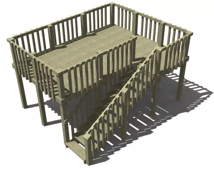 Raised Deck Free 3D model