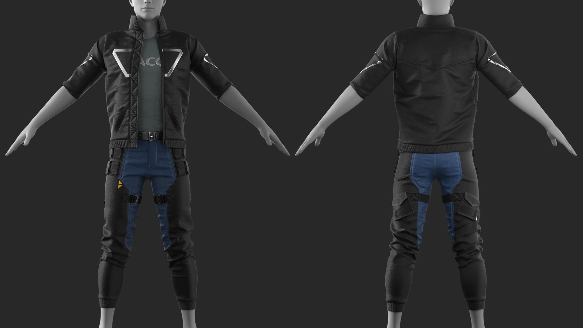 Mens Outfit 12 - Marvelous Designer with Video Process 3D model | CGTrader