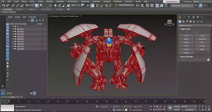 Transformer Rampage High Quality 3Ds Model 3D model