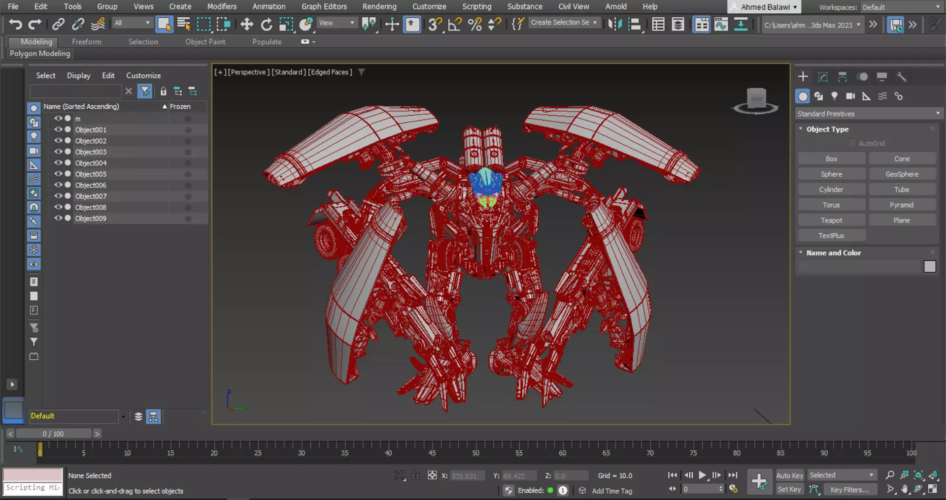 Transformer Rampage High Quality 3Ds Model 3D model_0