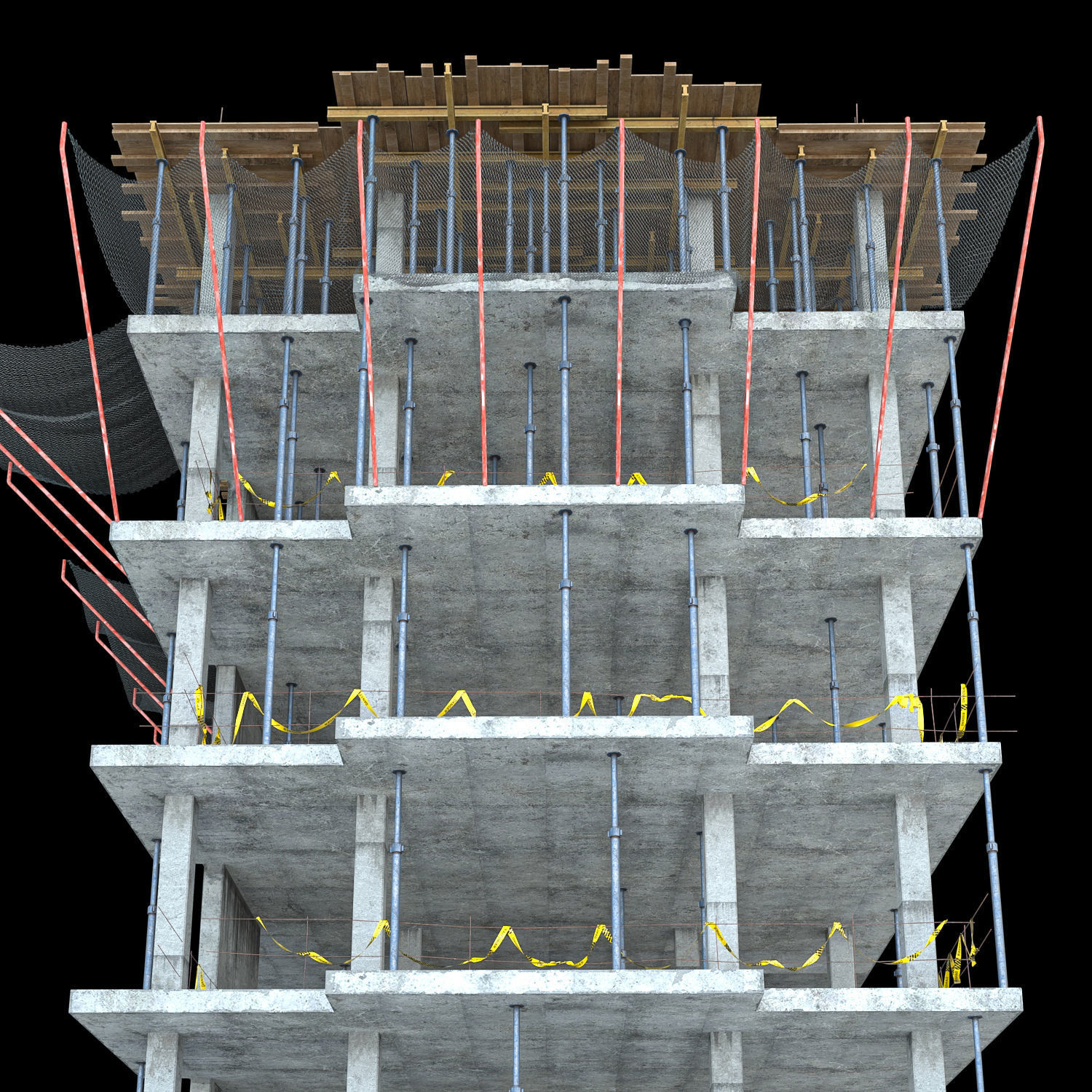 modular Building Vol 07 Low-poly 3D model_5