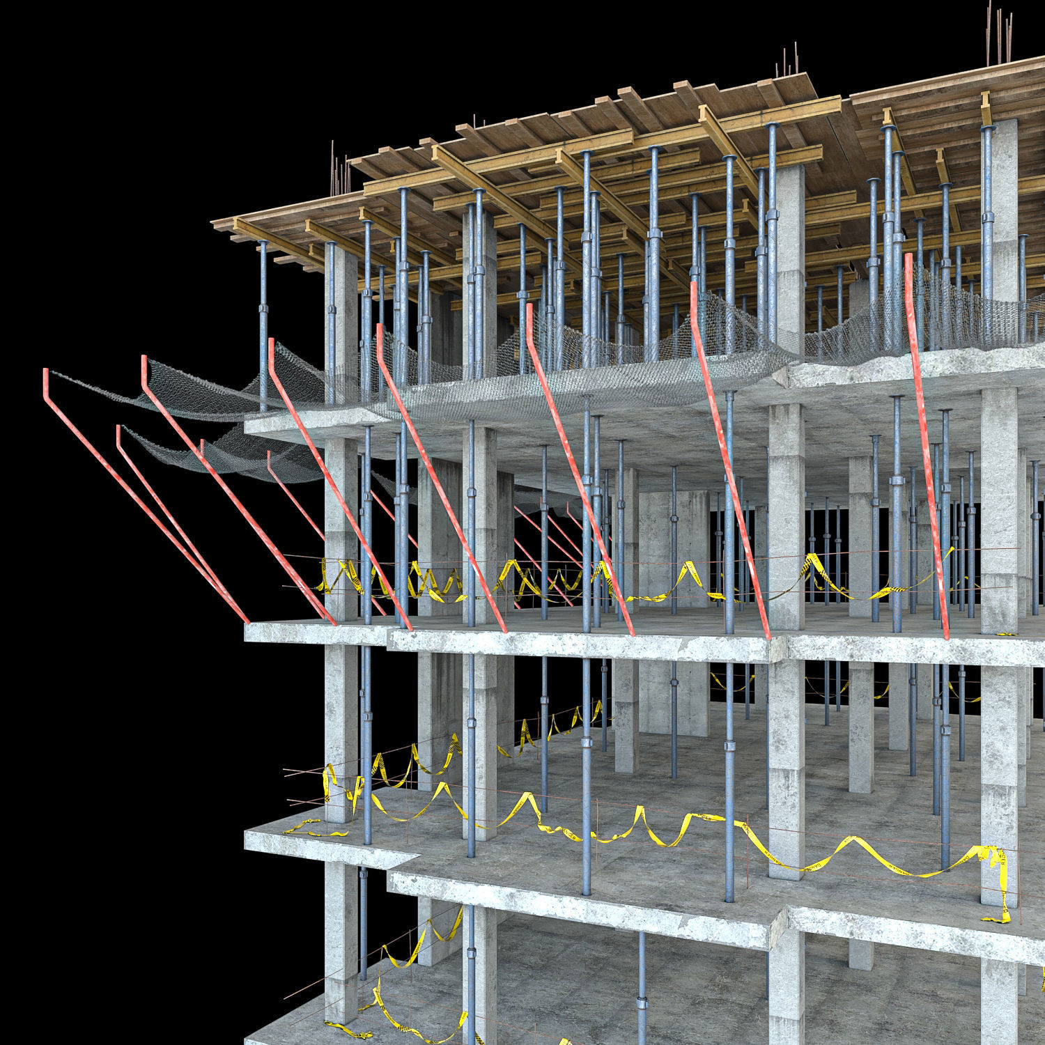 modular Building Vol 07 Low-poly 3D model_8