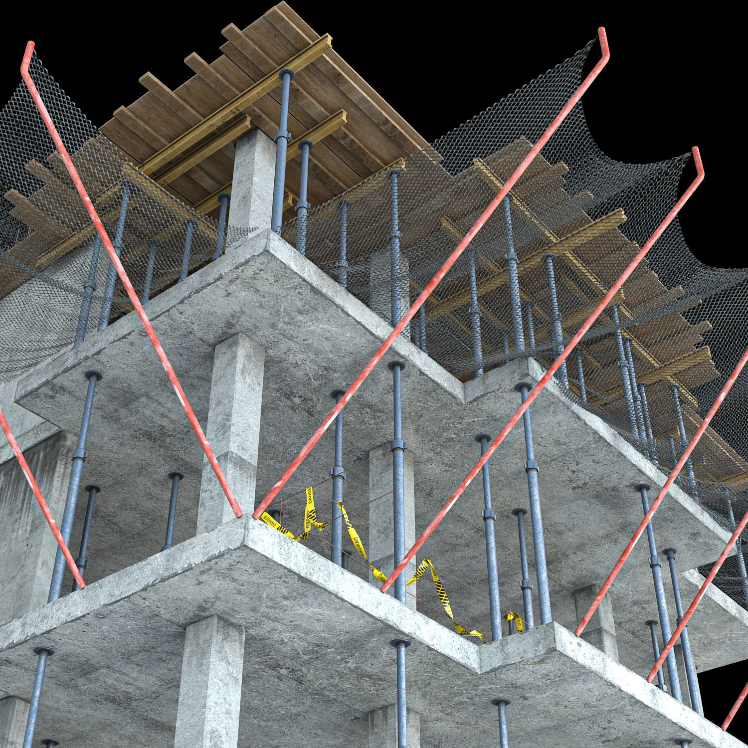 modular Building Vol 07 Low-poly 3D model_6